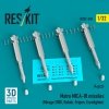 RESKIT RS32-0549 Matra MICA-IR missiles (4 pcs) (3D Printed) 1/32